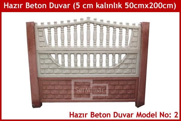 Hazır Prekast Dekoratif Duvar Modeli 2