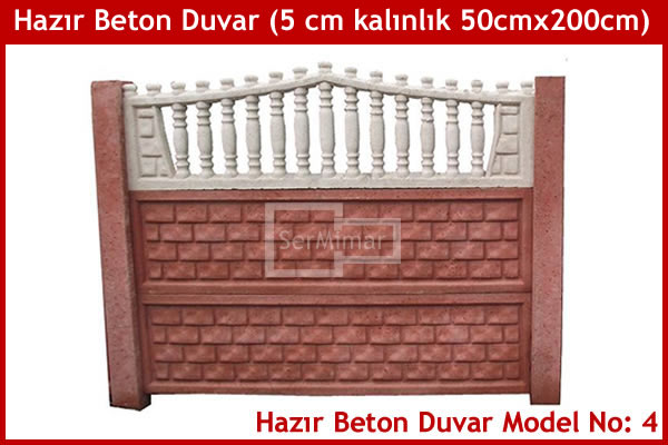 Hazır Prekast Dekoratif Duvar Modeli 4