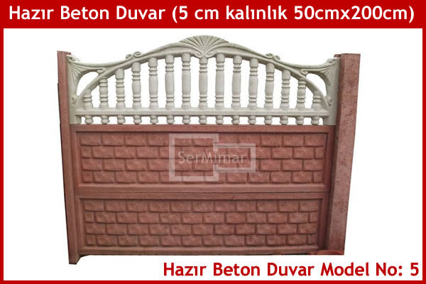 Hazır Prekast Dekoratif Duvar Modeli 5