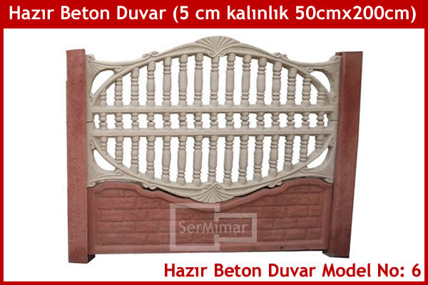 Hazır Prekast Dekoratif Duvar Modeli 6